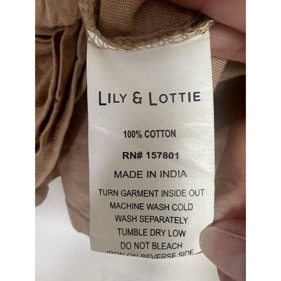 Chelsea Deboer Women's Brindle Distressed Tee Brown Beige Size Small - Picture 7 of 8